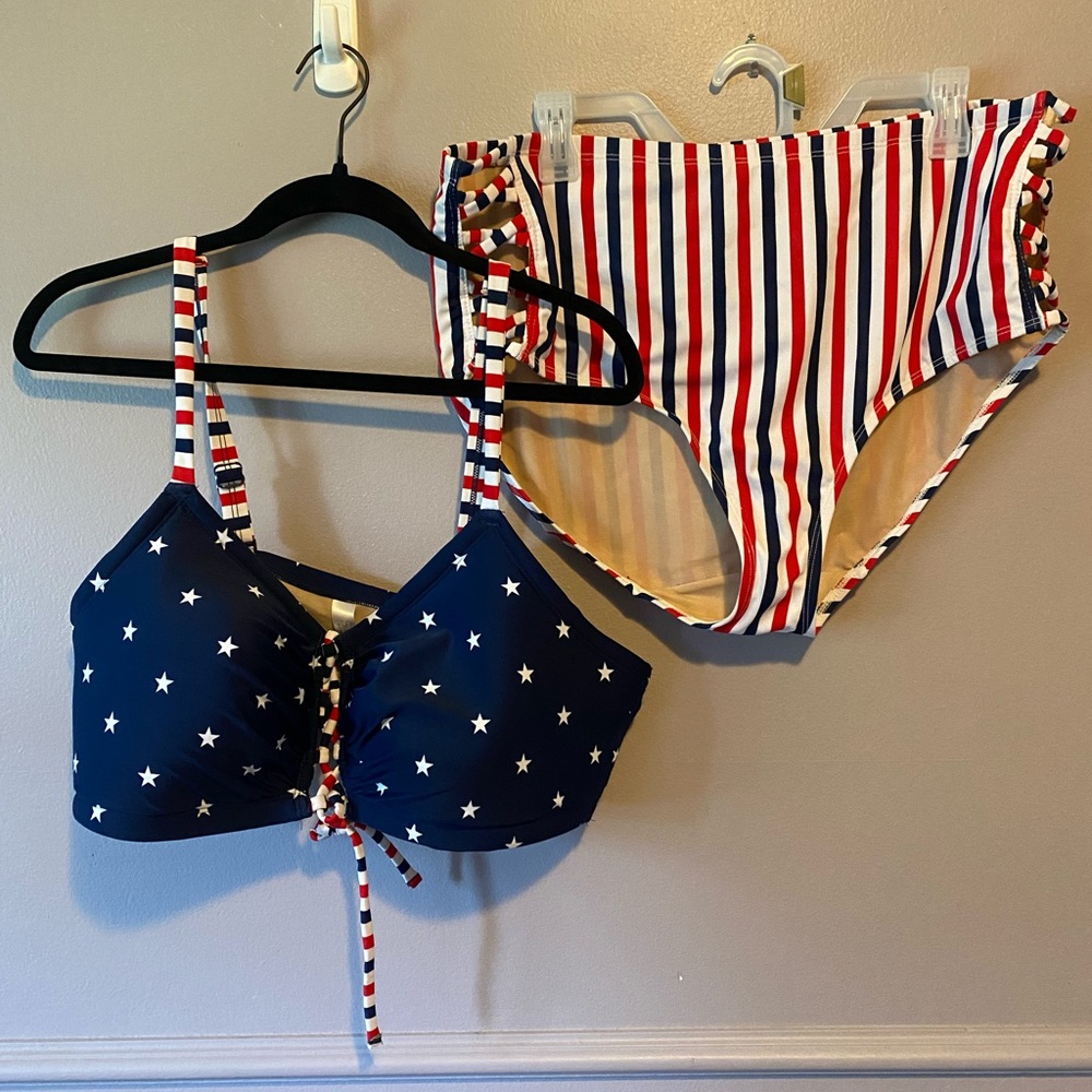 Lane Bryant Stars and Stripes Swimsuit